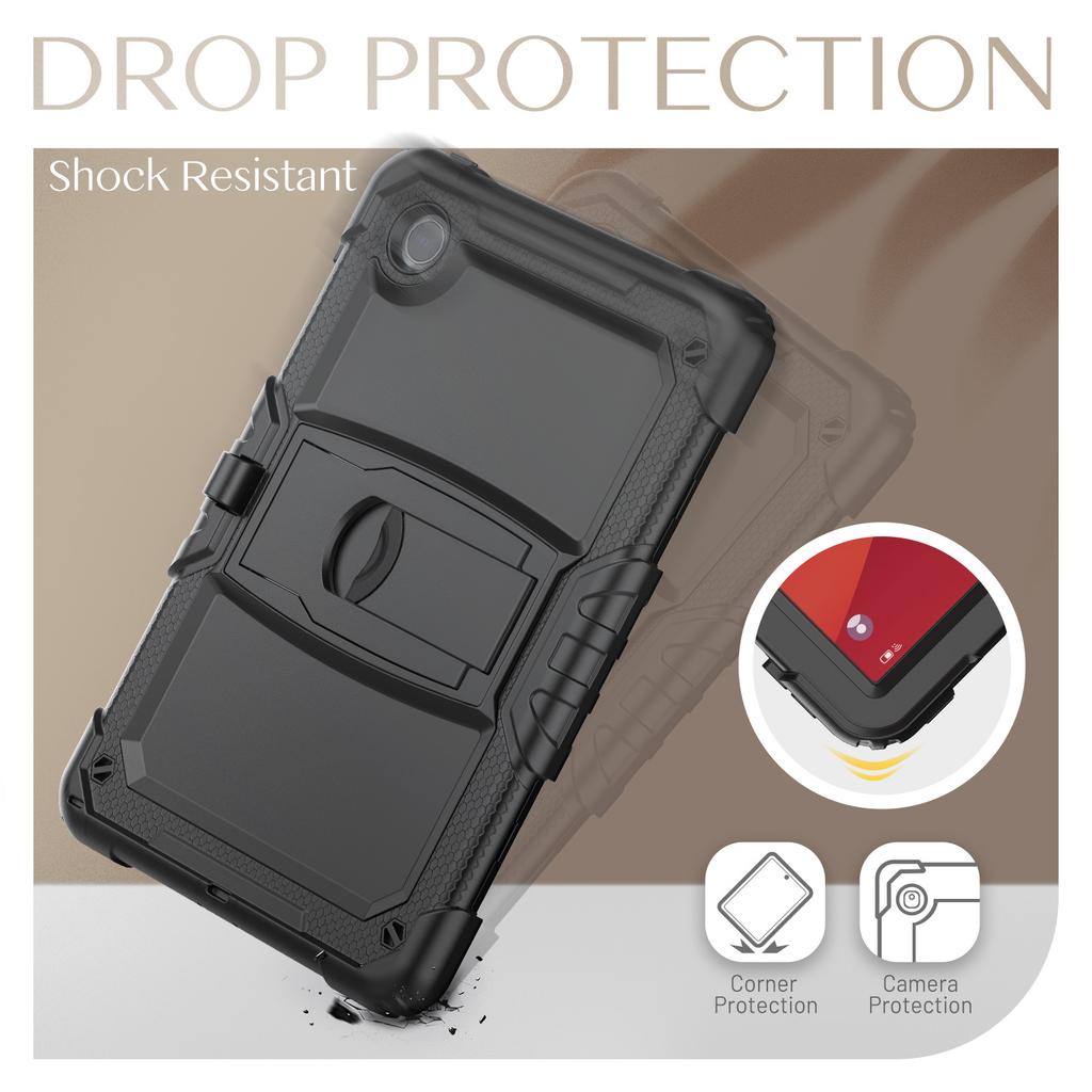 Чехол для Lenovo Tab M11/Xiaoxin Pad 11 2024 TB-330FU/TB-331FC PC+Силикон Подставка Чехол для планшета с ремешком