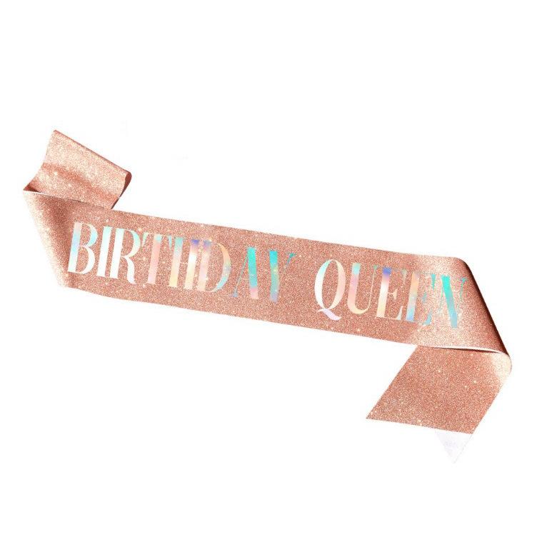 День рождения блестящая корона для девочки стразы повязка на голову пояс королева этикет с украшением на день рождения вечеринка принадлежности Estuche Alpicool