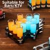 38mm Shot Glasses Holder 6/12Hole Cup Serving Tray Acrylic Cup Holder  Restaurant Service