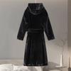 2024 Winter Extended Faux Fur Coat for Women To Look Thin and Imitate Mink Fur Coat Black Hooded Warm Comfortable Coats