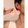 Women's Holiday Earrings, Lightweight & Cute Santa Claus Pendant Earrings, Suitable For Parties, Holidays, Christmas Wear And Gifts