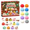 Holiday Countdown Calendar 2026 Christmas Squeeze Toy Advent Calendar, 24-Day Dumpling Bun Fidget Cute Toys Box, Soft TPR Stress Relief Sensory