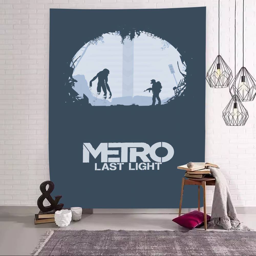 Модная Ролевая Приключенческая Игра Крутая Серия Metro Exodus Декорация Гобеленом Спальня Общежитие Ткань для Фона Гобелен