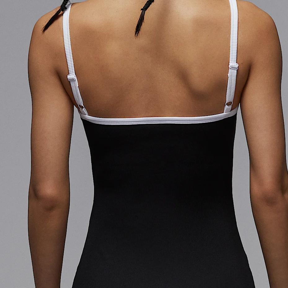 Jordan Удобное Повседневное Простое Универсальное Однотонное Платье без рукавов Женские платья Черное HJ0063010