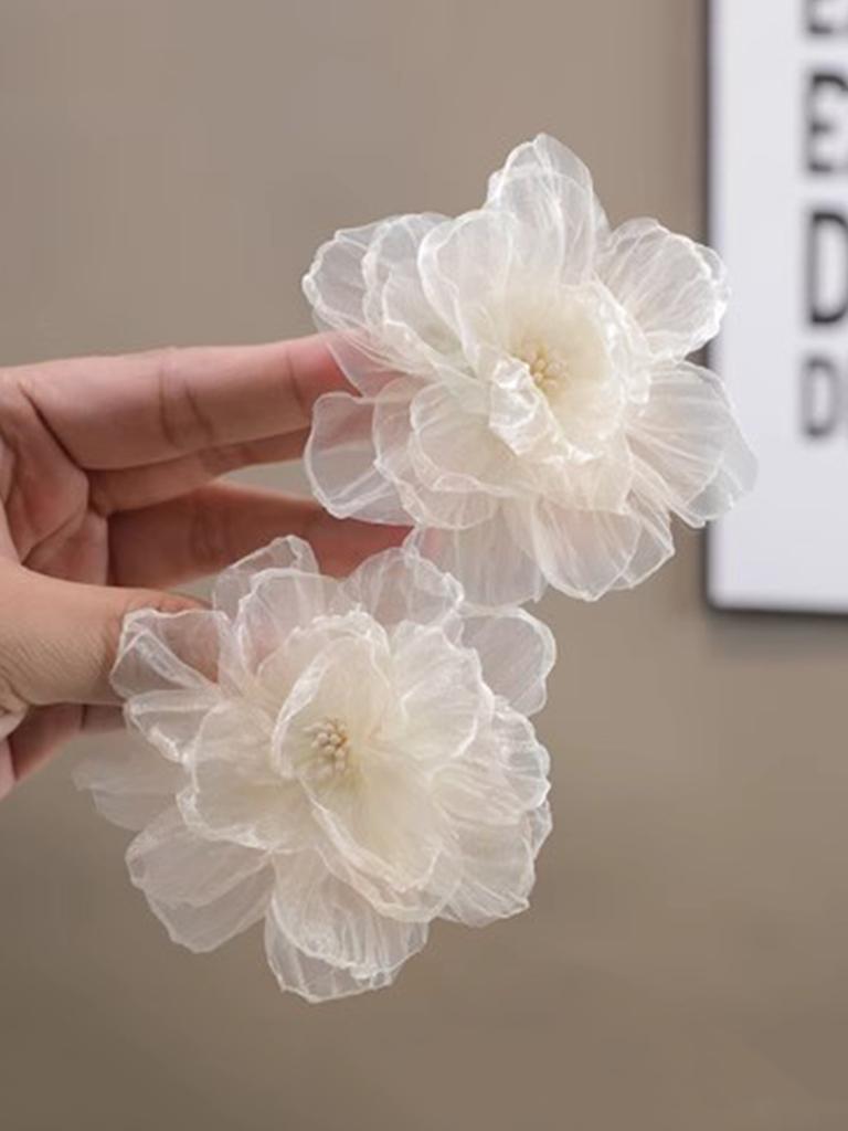 2/6 шт. Модные заколки для волос с искусственными цветами для женщин, девочек, для вечеринки, аксессуары для волос