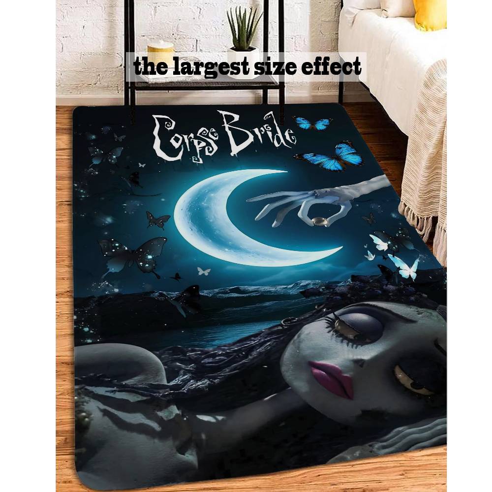C-Corpse Bride Cartoon Door Mat Washable Non-Slip Living Room Sofa Chairs Area Mat Kitchen Doormat Area Rug
