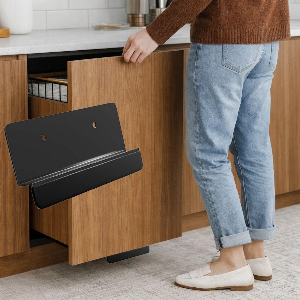Hands-Free Touchless Cabinet Foot Pull Metal Touchless Opener Cabinet Door Handles Bathroom