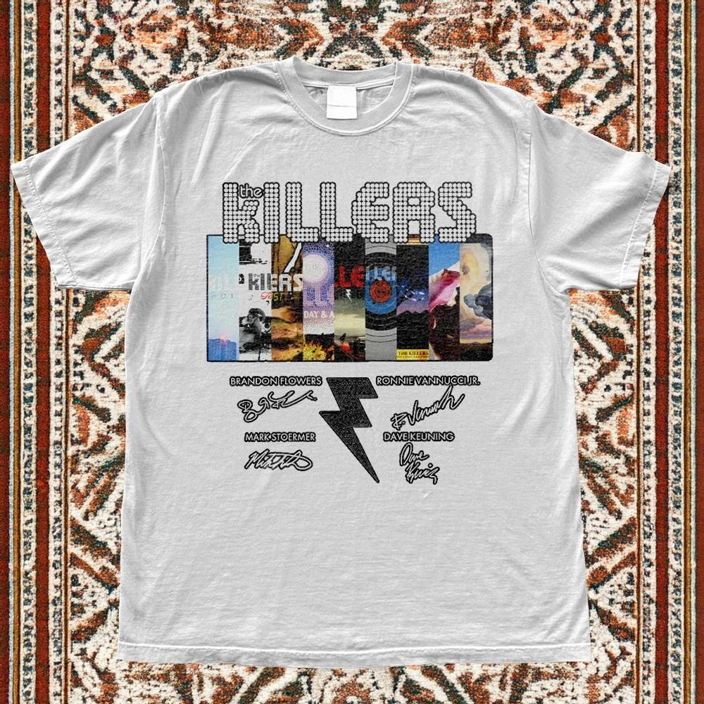 The Killers Mr Brightside Vintage Rock Band White T-shirt
