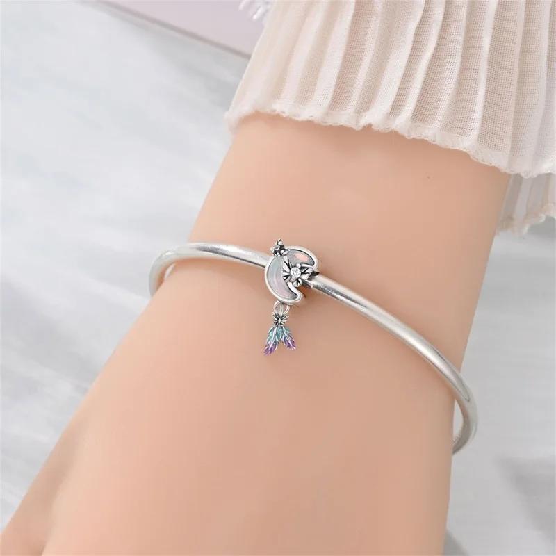 Copper Strawberry, Watermelon, Pineapple Bead Moon And Sun For European Original Bracelet Jewelry Accessories Diy