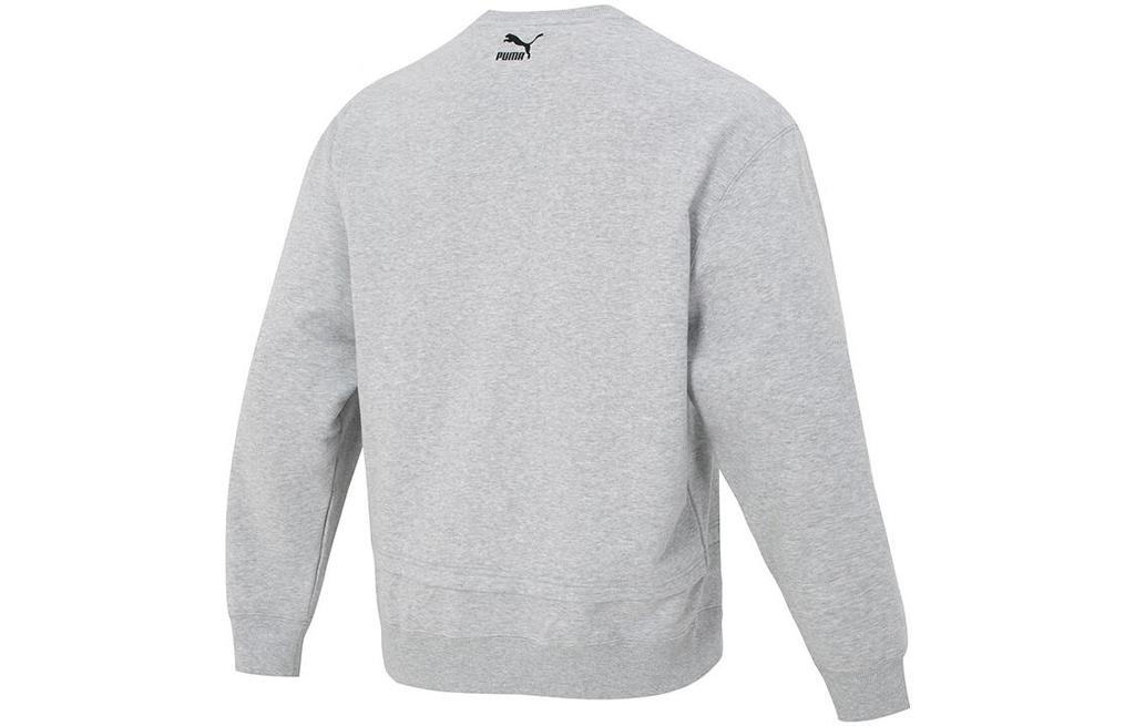 Puma Толстовки Женские Серые С Круглым Вырезом Умеренные Обычные 536784-04