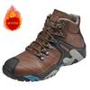 Зимняя новая мужская обувь для походов на открытом воздухе 2024 года, рабочая обувь на толстой подошве, мужские высококачественные ботильоны, теплая хлопковая обувь