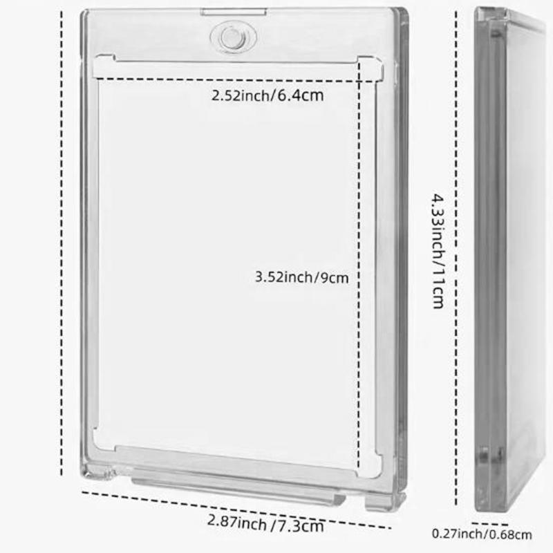 Креативный магнитный держатель для карт, защитный чехол, протектор для спортивных коллекционных игровых карт, дисплейные рукава