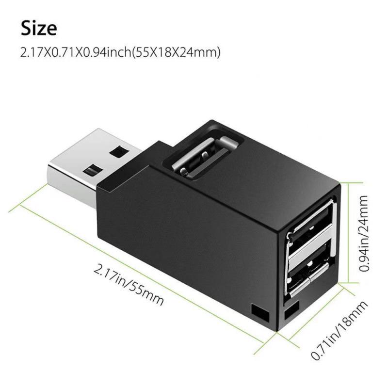 Прямое подключение USB 3.0 Высокоскоростной 3-портовый Мультиинтерфейсный Хаб-Разветвитель