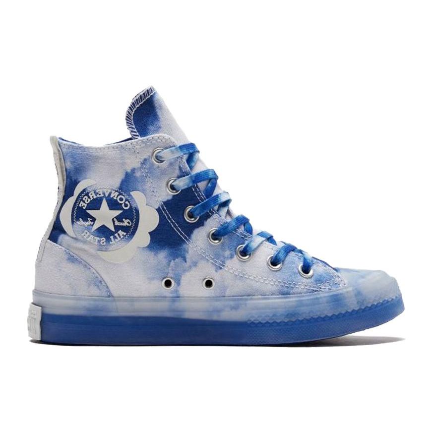 Converse Chuck Taylor All Star Удобные Универсальные Высокие Кеды из Канваса Унисекс Синие Белые A02317C