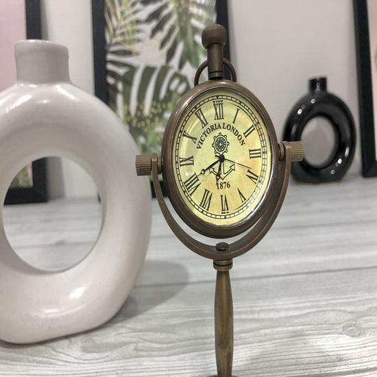 Элегантные латунные настольные часы 15,24 см, настольные часы в трофейном стиле для офиса, домашнего декора, идеальные рабочие часы, продуманный подарок для родителей на годовщину