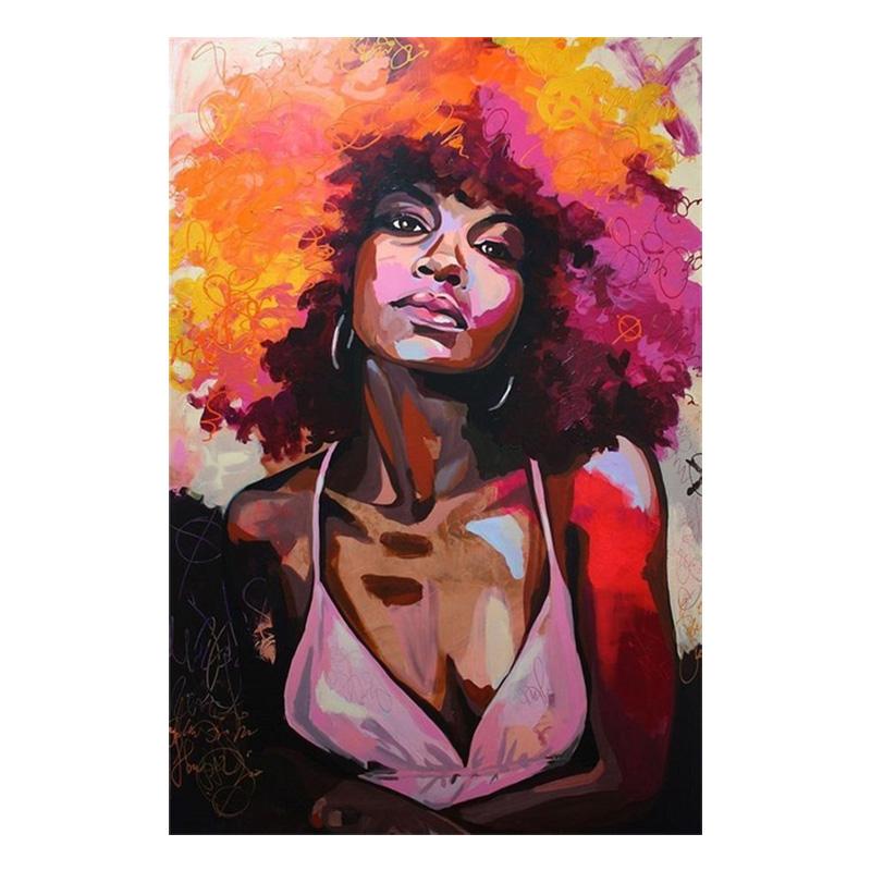 Abstract Graffiti Art Canvas Painting Pop Art Canvas Posters Modern Girls Wall Art Pictures For Living Room Wall Decor Background Wall Decoration