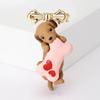Japan And Korea Creative Cute Dripping Oil Puppy Brooch Personalized Alloy Animal Pin Male And Female Same Corsage