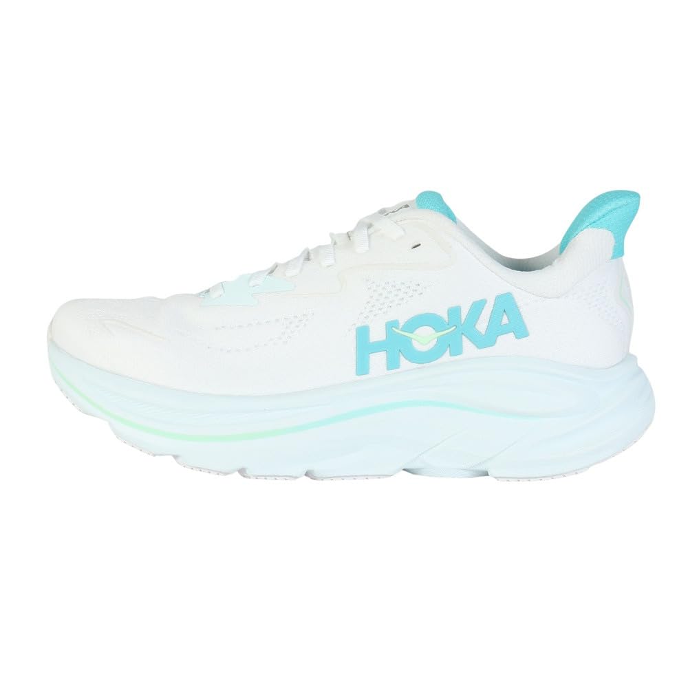 HOKA Running Shoes Jogging Shoes Clifton 10 White Green Sneakers Ultra Lightweight Cushioned Breathable X 1162031-WTCL (White Green/26.0/Lady's)