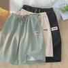 Men's Summer Ice Silk Shorts - Thin, Solid Color, Trendy, Versatile Sportswear; Casual Loose Fit, Perfect for Male Students.