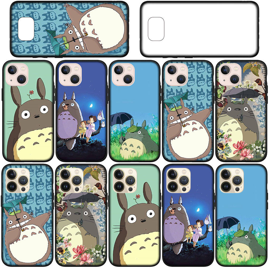 Чехол для iPhone 15 14 Xiaomi Redmi Note 13 12 11 Pro Max X 8 7 9 XR Samsung Galaxy S24 S23 S20 FE 9C 13C OPPO A15 Huawei Comics Totoro Phone Case