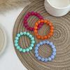 4Pcs Stackable Beads Bracelet Set Multicolor Cuff Bracelet Set New Round Bangles  Women