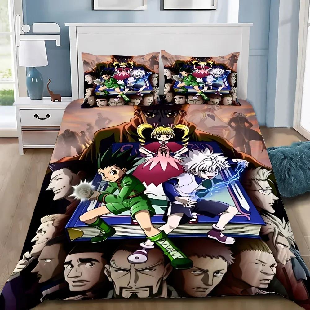 Мультяшный футбольный пододеяльник Hunter×Hunter наволочка постельное белье для взрослых мальчиков девочек украшение для спальни односпальный двуспальный размер