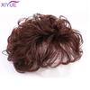 3D Bangs Replacement Piece Hair Covering White Hair Natural Black Color Curly Hair Wig Fashion Short Resistant Synthetic Wigs
