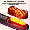 Cordless Rechargeable Hair Straightener Brush, Negative Ions Hair Straightener Comb with 3 Temp Settings, Fast Heating & Display
