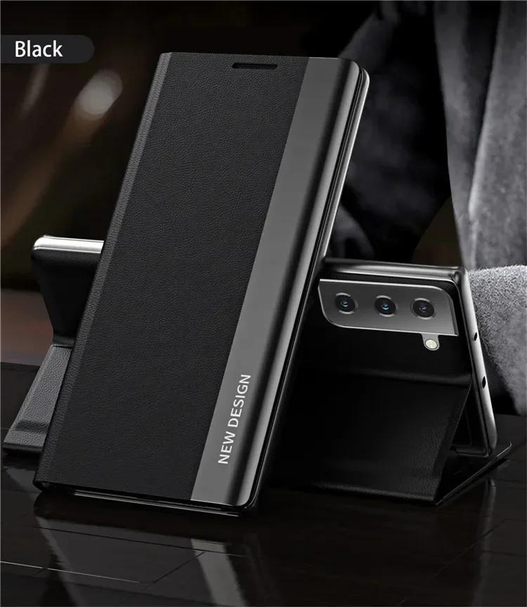 Роскошный кожаный чехол-книжка для Samsung Galaxy S25 Edge S24 S23 S22 S21 S20 Ultra S10 Plus S23 S21 S24 FE Note 20 Ultra Чехол-подставка