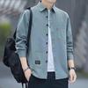 Men's Retro Japanese Long-Sleeve Casual Shirt - Spring/Autumn