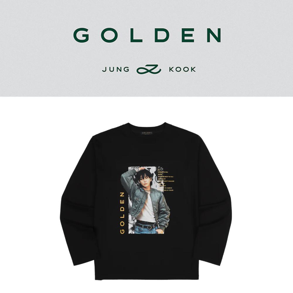 Футболка Jungkook GOLDEN L/S купить недорого — выгодные цены