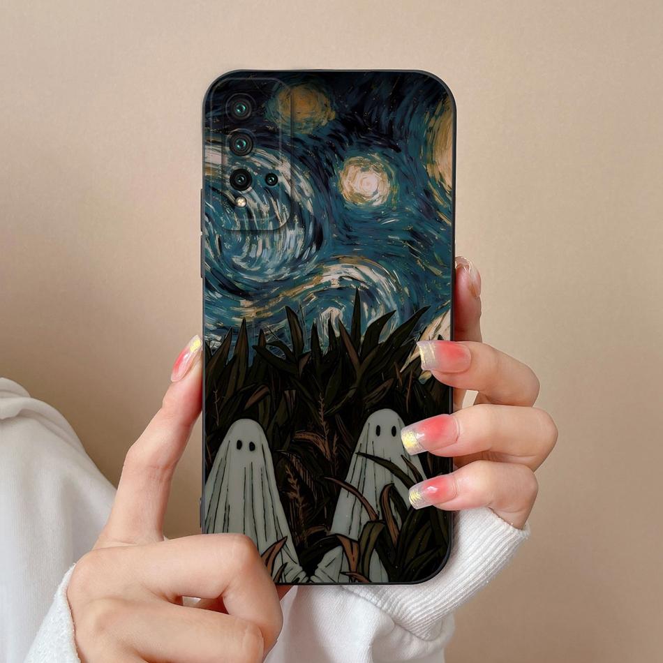 Case For Huawei Nova 5T Cover For Huawei Nova 6 Nova 7 Cartoon Bumper For Nova 5 T Nova6 Nova7 Soft Liquid Silicone Phone Cases