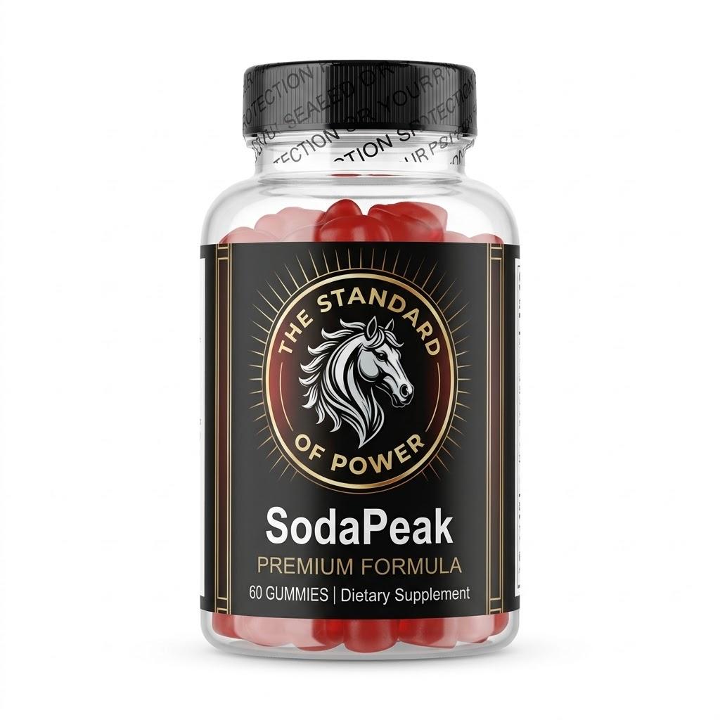 SodaPeak Male Vitality & Performance Gummies – ACV, Beet Root & B-Complex (60 Count)