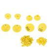 100pcs Livestock Ear Tag Anti Dropping Pig Round Ear Tag with Number for Foxes Pigs SheepsYellow