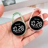 Touch Control Digital Pocket Watch Keychain Clip For Students Accurate Time LED Display Electronic Clock Accessories