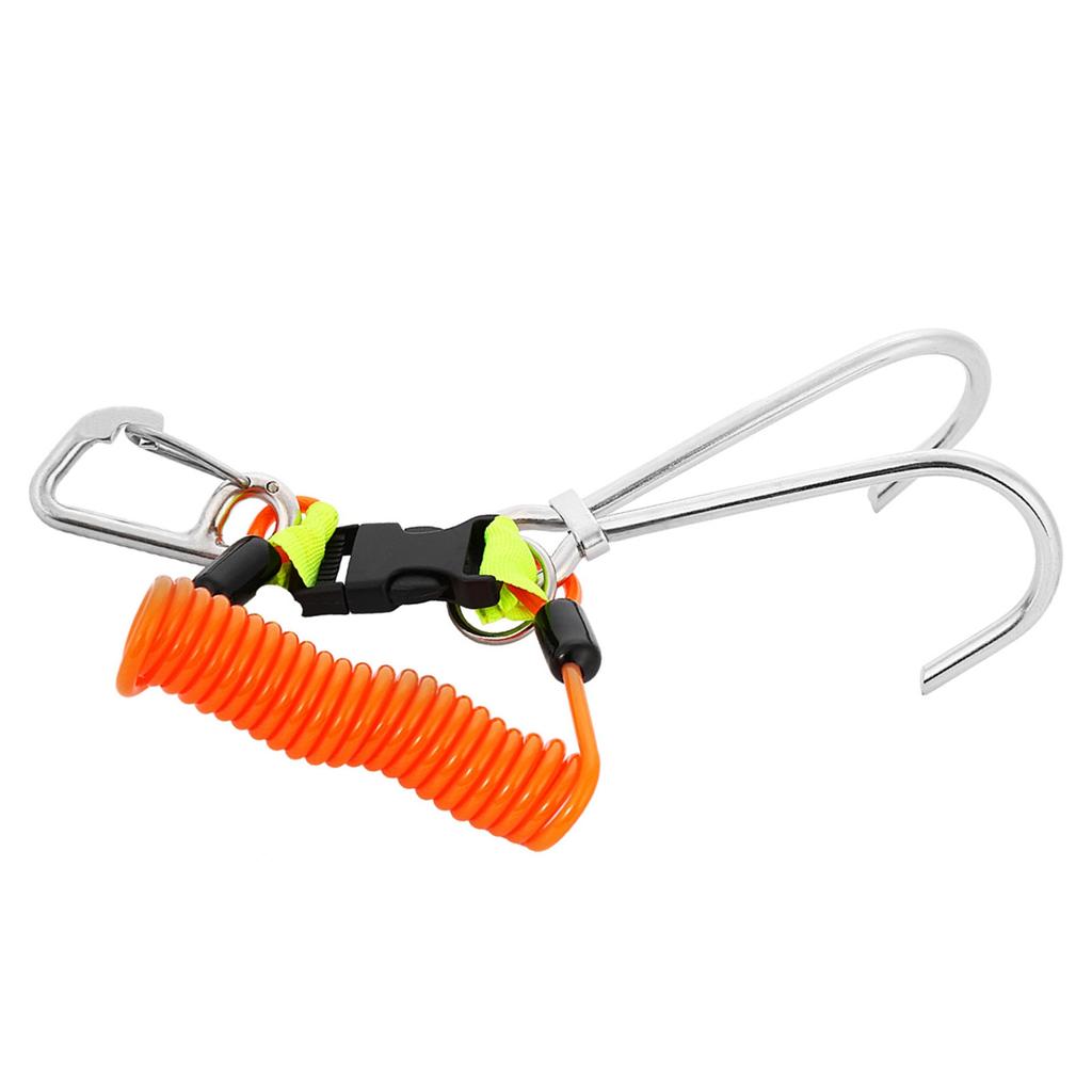 Продолжить погружение Рифовый крюк из нержавеющей стали Аксессуары для безопасности дайвинга (оранжевый)