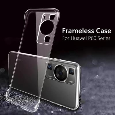 Безрамочный Тонкий Прозрачный Жесткий Задний Чехол-Крышка Для Huawei P60 Pro Art P60Pro P60Art 5G Ударопрочный Чехол для Телефона