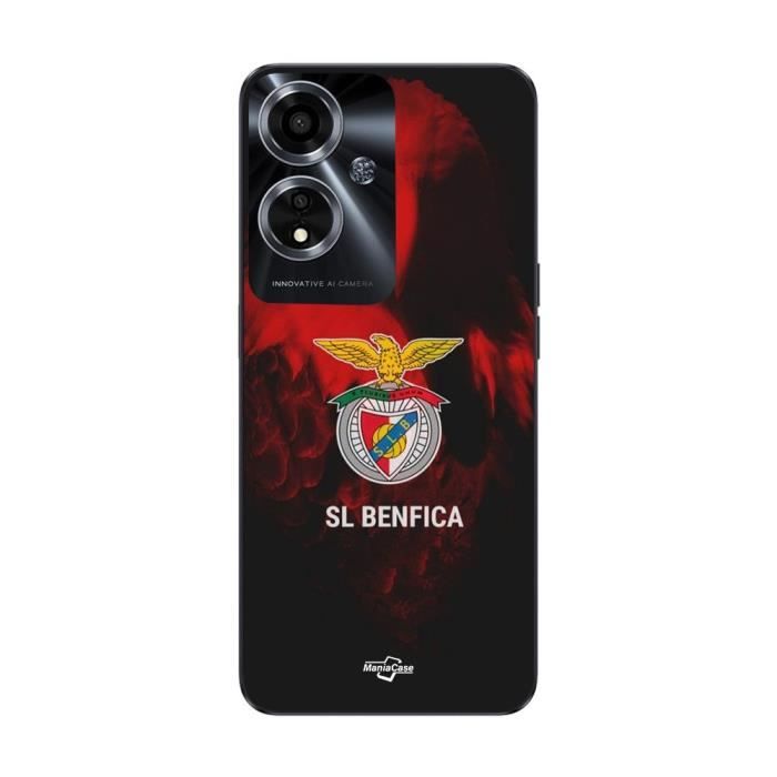 Coque pour Oppo A59 5G - MANIACASE - SLB BENFICA AIGLE - Noir - Souple - Aigle