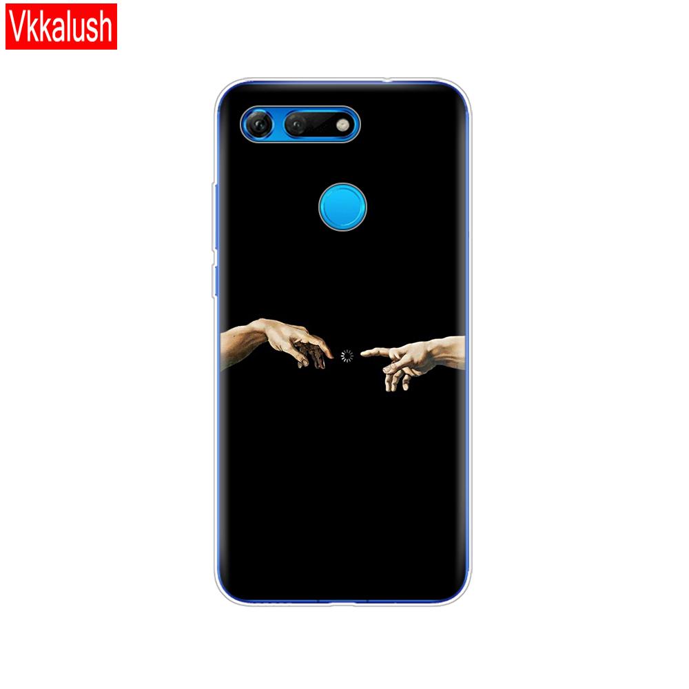 Силиконовый чехол для телефона для Huawei Honor View 20 V20, чехол из ТПУ, мягкий силиконовый чехол для Honor V20, чехол с милым животным узором