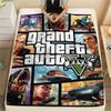 Фланелевое одеяло с принтом GTA, Высокое качество, Удобное для всех сезонов, Декор для дома, Тепло и уют