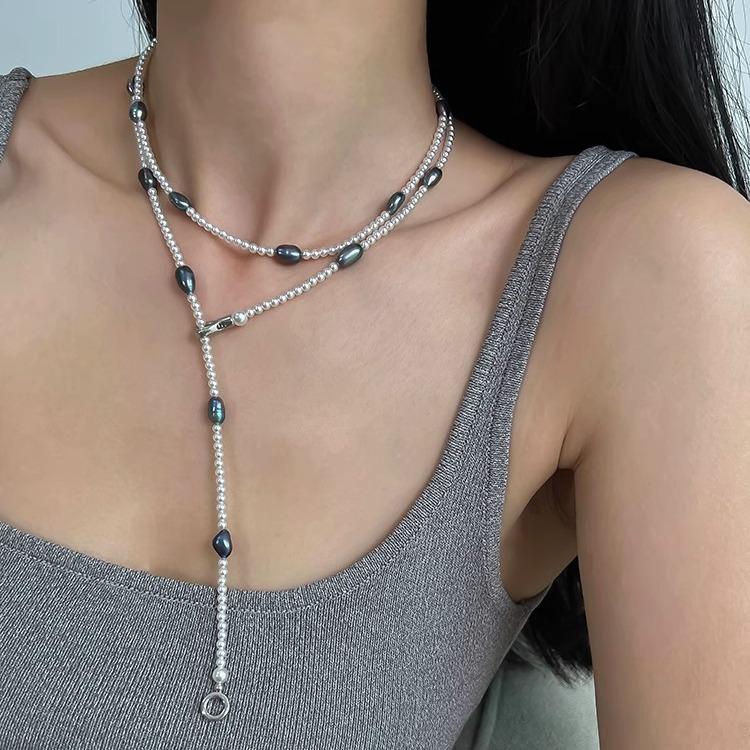 Новый стиль Натуральные Барочные Пресноводные Жемчужные Женские Цепочки Ожерелье Для Женщин Подарки На День Рождения Не Выцветает