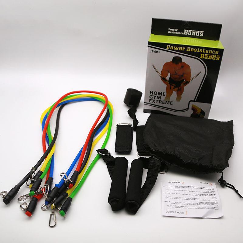 Набор из 11 многофункциональных лент сопротивления для упражнений у двери