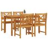 Garden Dining Set 5 pcs Brown Solid Acacia Wood