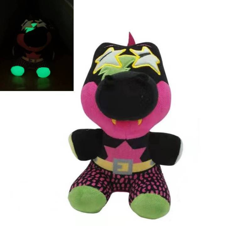 Плюшевая игрушка Сандрап из Fnaf Светящаяся в темноте Функции безопасности для детей и коллекционеров