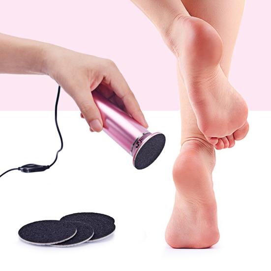 Электрическая пилка для ног 800 об/мин шлифовальная машина для ног с 60 наждачными дисками инструмент для педикюра с омертвевшей кожей