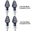 4/2Pcs LED Motorbike Lamp LED Indicators Light LED Turn Signal Light Super Bright Front Indicator Blinker Lamp Motorcycle Univer