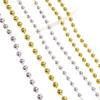 Gold & Silver Electroplated Bead String for DIY Christmas Tree Decorations