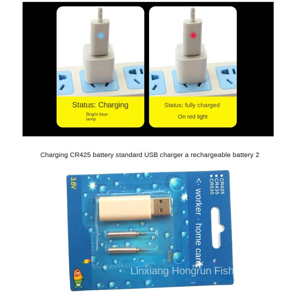 1/2 Отверстия USB Зарядное Устройство Аксессуары Для Ночной Рыболовли Электронные Поплавки Аккумуляторы Океаническая Рыбалка
