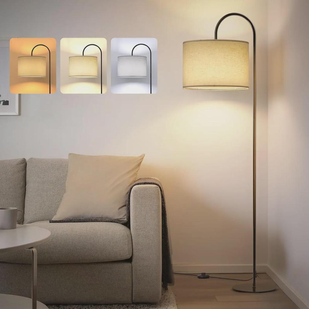 Modern Nordic LED Remote-Controlled Floor Lamp - Simple Bedside and Living Room Design