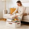 Clothes Storage Bins Foldable Large Capacity Breathable Cloth Box Cloth Storage Cubes for Sweater Towel Dress Home Living Room